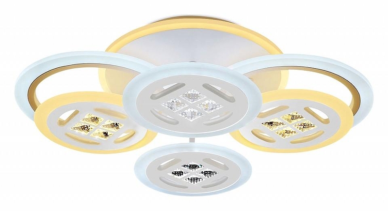 Люстра Ambrella Light FA FA2951 цвет плафона/подвески Белый, Прозрачный, цвет арматуры Белый