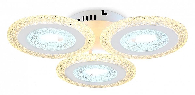 Люстра Ambrella Light FA FA4001 цвет плафона/подвески Белый, Прозрачный, цвет арматуры Белый