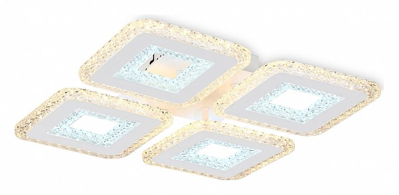 Люстра Ambrella Light FA FA4004 цвет плафона/подвески Белый, Прозрачный, цвет арматуры Белый