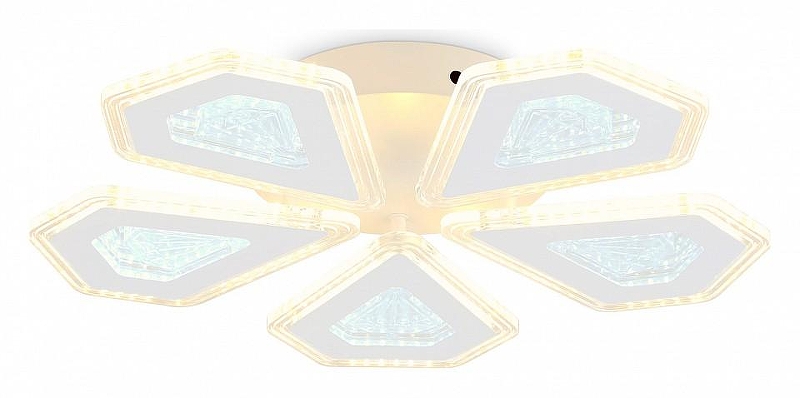Люстра Ambrella Light FA FA4030 цвет плафона/подвески Белый, Прозрачный, цвет арматуры Белый
