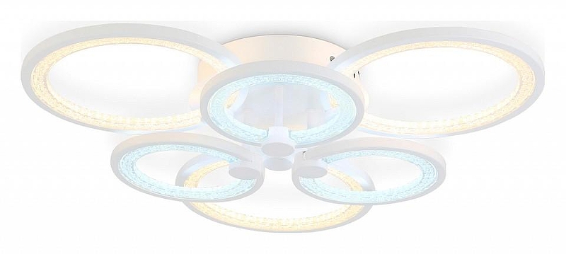 Люстра Ambrella Light FA FA4085 цвет плафона/подвески Белый, Прозрачный, цвет арматуры Белый