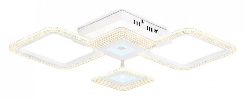 Люстра Ambrella Light FA FA4281 цвет плафона/подвески Белый, Прозрачный, цвет арматуры Белый