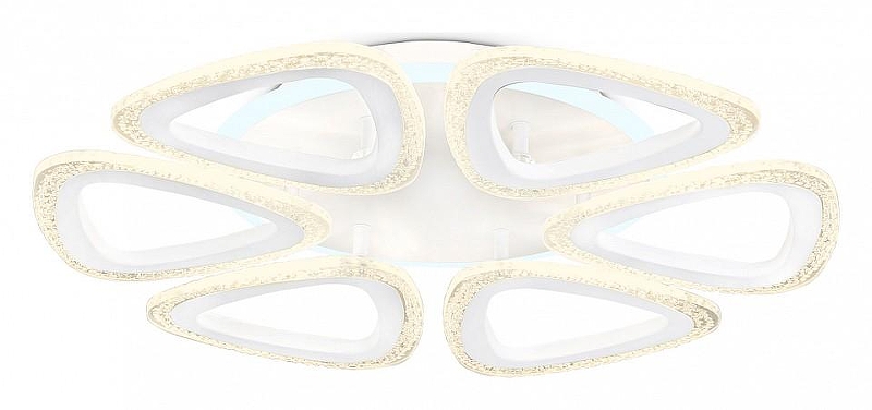 Люстра Ambrella Light FA FA4518 цвет плафона/подвески Белый, Прозрачный, цвет арматуры Белый