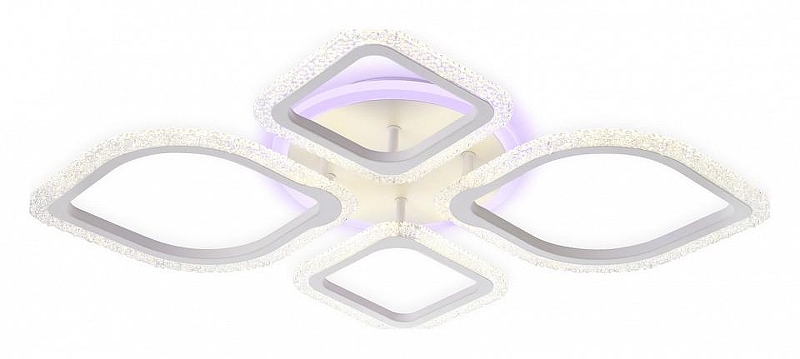 Люстра Ambrella Light FA FA5147 цвет плафона/подвески Белый, Прозрачный, цвет арматуры Белый
