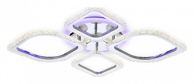 Люстра Ambrella Light FA FA5148 цвет плафона/подвески Белый, Прозрачный, цвет арматуры Хром