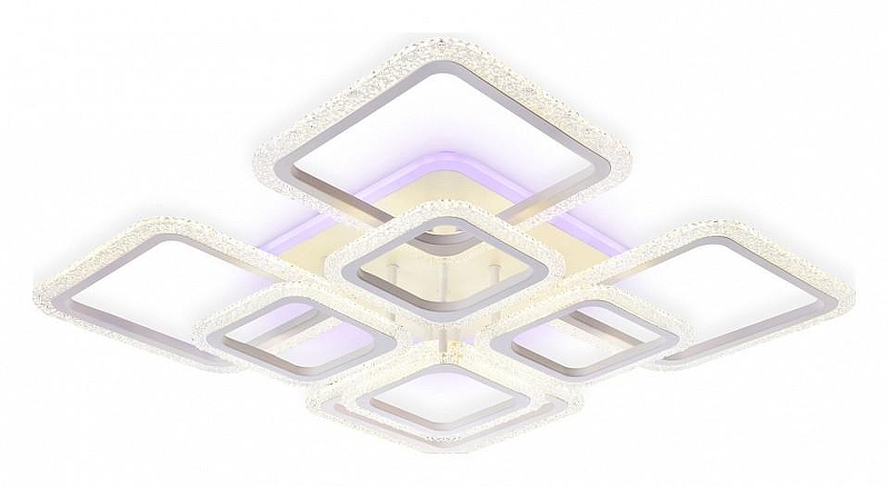 Люстра Ambrella Light FA FA5303 цвет плафона/подвески Белый, Прозрачный, цвет арматуры Белый