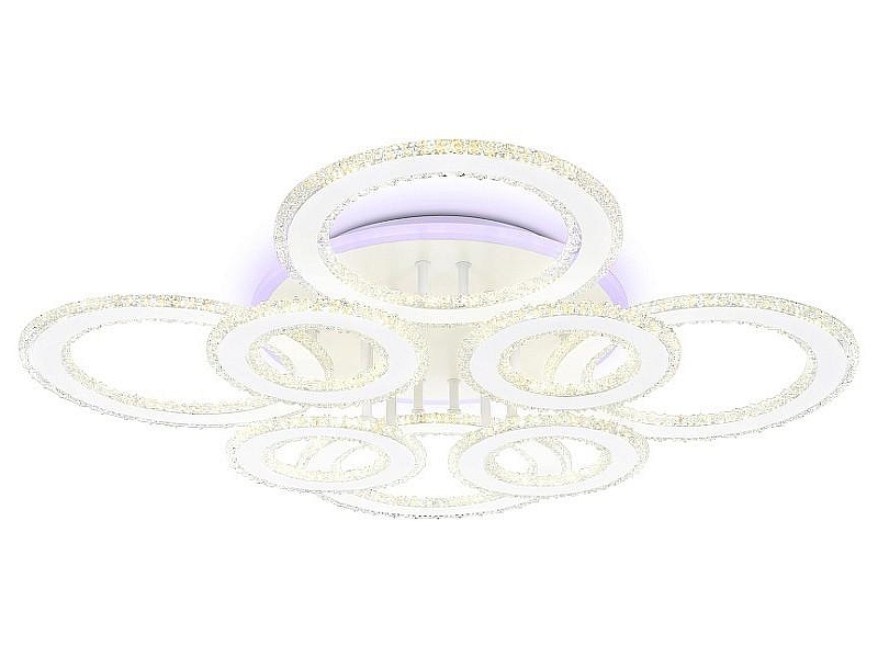 Люстра Ambrella Light FA FA8854 цвет плафона/подвески Белый, Прозрачный, цвет арматуры Белый
