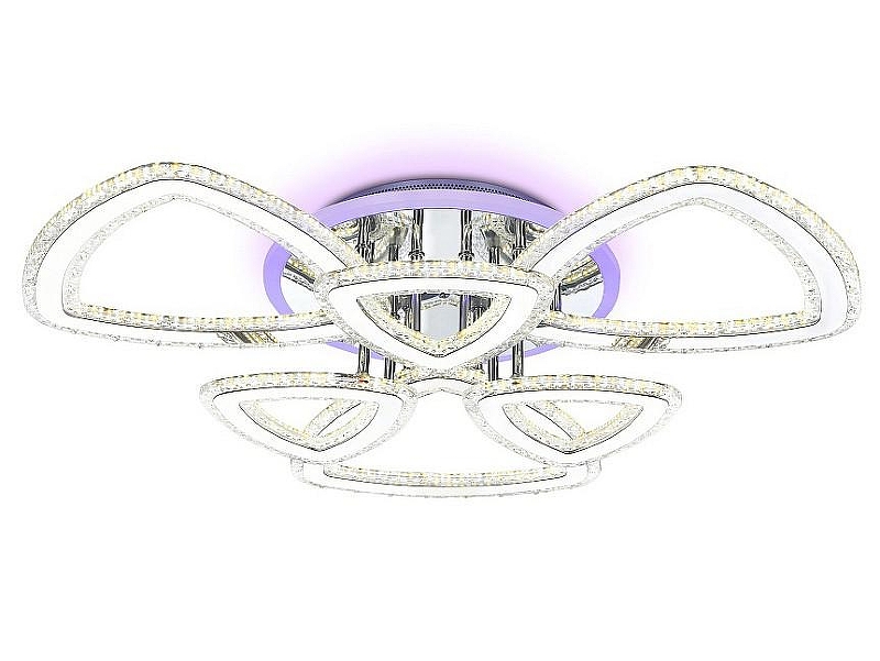Люстра Ambrella Light FA FA8861 цвет плафона/подвески Белый, Прозрачный, цвет арматуры Хром