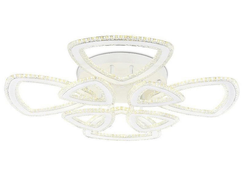 Люстра Ambrella Light FA FA8863 цвет плафона/подвески Белый, Прозрачный, цвет арматуры Белый