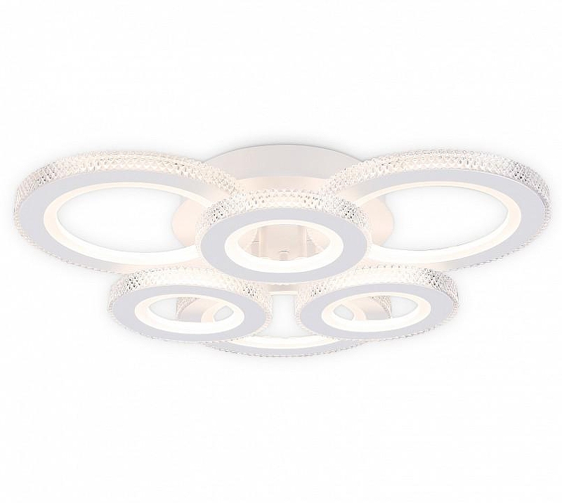 Люстра Ambrella Light FA FA8872 цвет плафона/подвески Белый, Прозрачный, цвет арматуры Белый