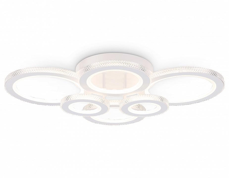 Люстра Ambrella Light FA FA8874 цвет плафона/подвески Белый, Прозрачный, цвет арматуры Белый
