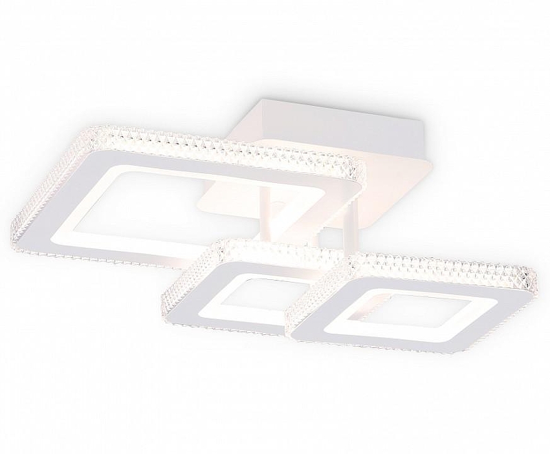 Люстра Ambrella Light FA FA8877 цвет плафона/подвески Белый, Прозрачный, цвет арматуры Белый