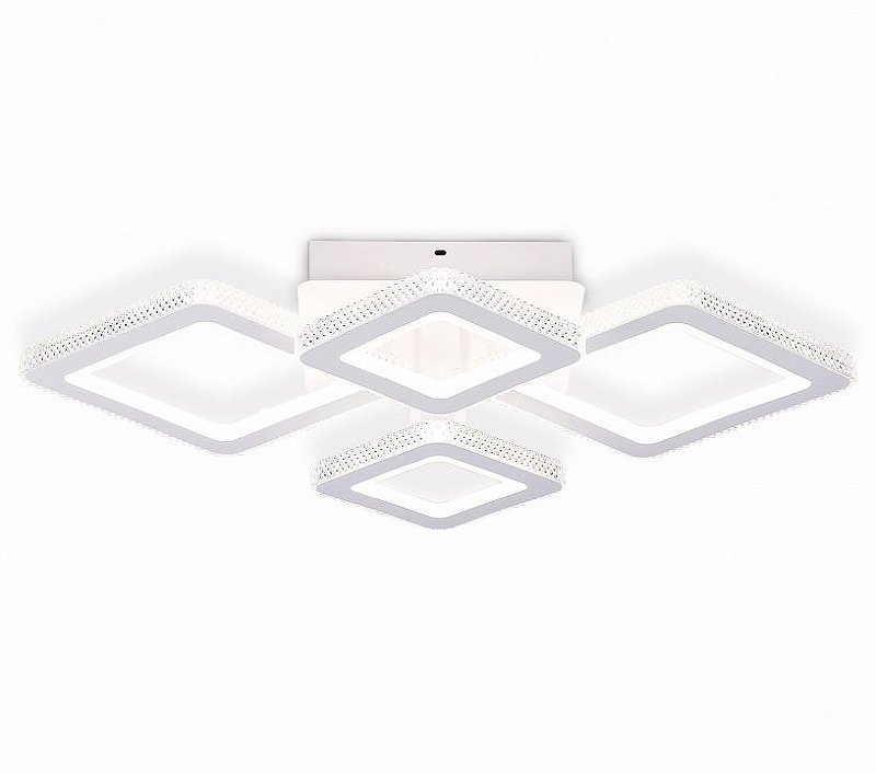 Люстра Ambrella Light FA FA8878 цвет плафона/подвески Белый, Прозрачный, цвет арматуры Белый