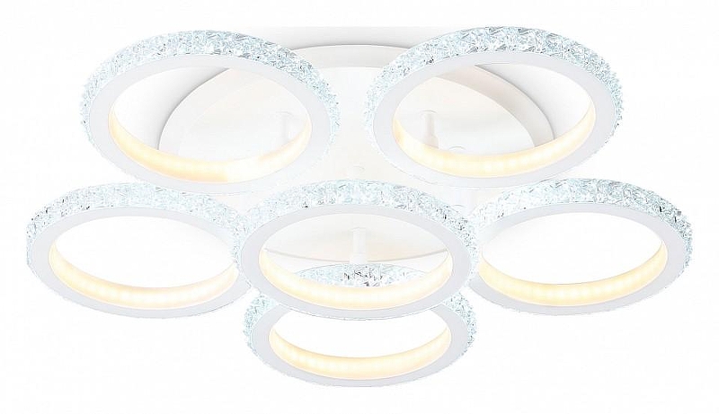 Люстра Ambrella Light FA FA9531 цвет плафона/подвески Белый, Прозрачный, цвет арматуры Белый