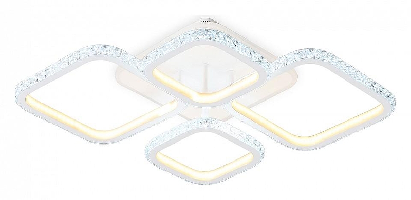 Люстра Ambrella Light FA FA9541 цвет плафона/подвески Белый, Прозрачный, цвет арматуры Белый