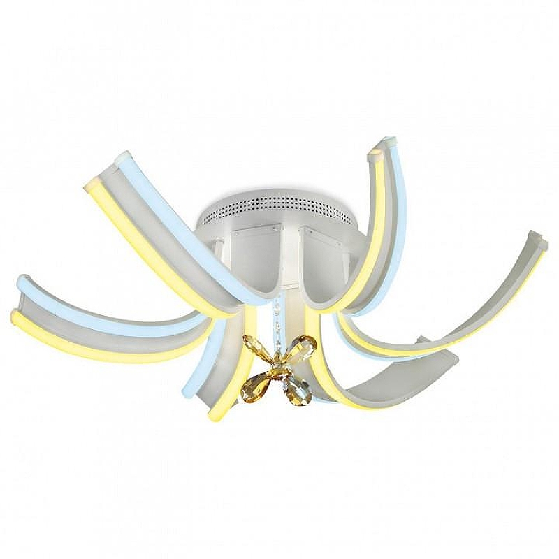 Люстра Ambrella Light FL FL146 цвет плафона/подвески Белый, Прозрачный, цвет арматуры Белый