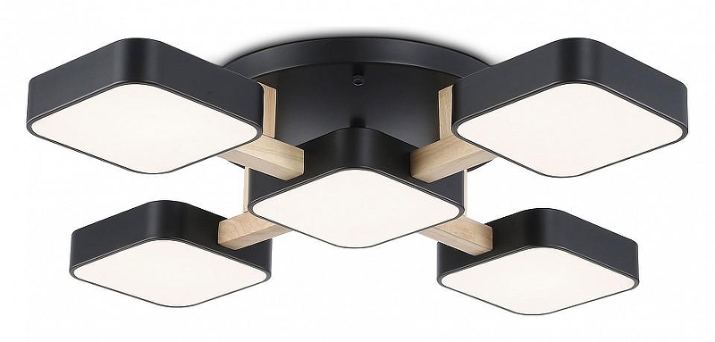 Люстра Ambrella Light FL FL4883 цвет плафона/подвески Черный, цвет арматуры Коричневый, Черный