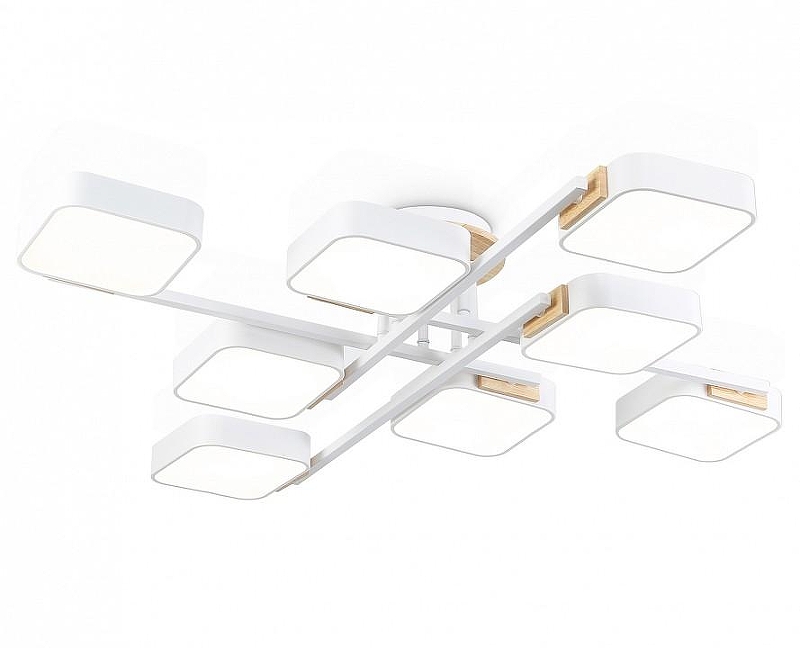 Люстра Ambrella Light FL FL4888 цвет плафона/подвески Белый, цвет арматуры Белый, Коричневый