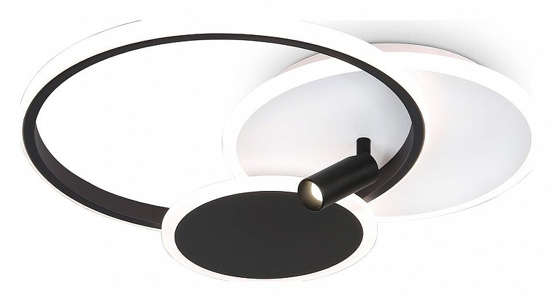 Люстра Ambrella Light FL FL5118 цвет плафона/подвески Белый, Черный, цвет арматуры Белый