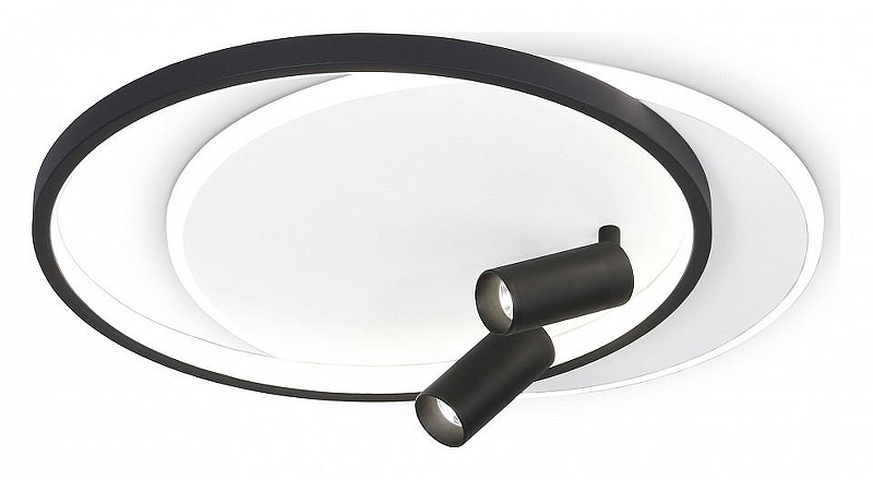 Люстра Ambrella Light FL FL5137 цвет плафона/подвески Белый, Черный, цвет арматуры Белый