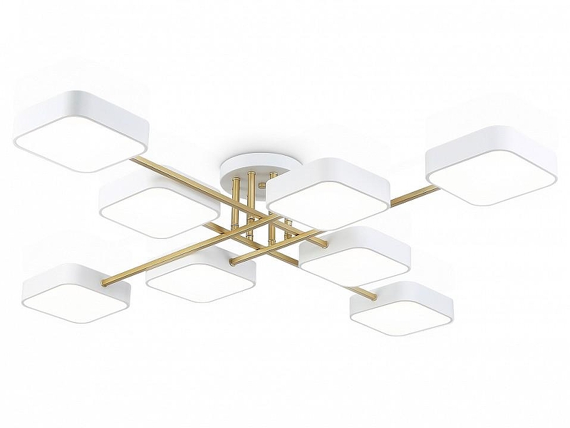 Люстра Ambrella Light FL FL516346 цвет плафона/подвески Белый, Золото, цвет арматуры Белый, Золото