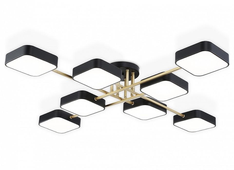 Люстра Ambrella Light FL FL516348 цвет плафона/подвески Черный, Золото, цвет арматуры Золото, Черный