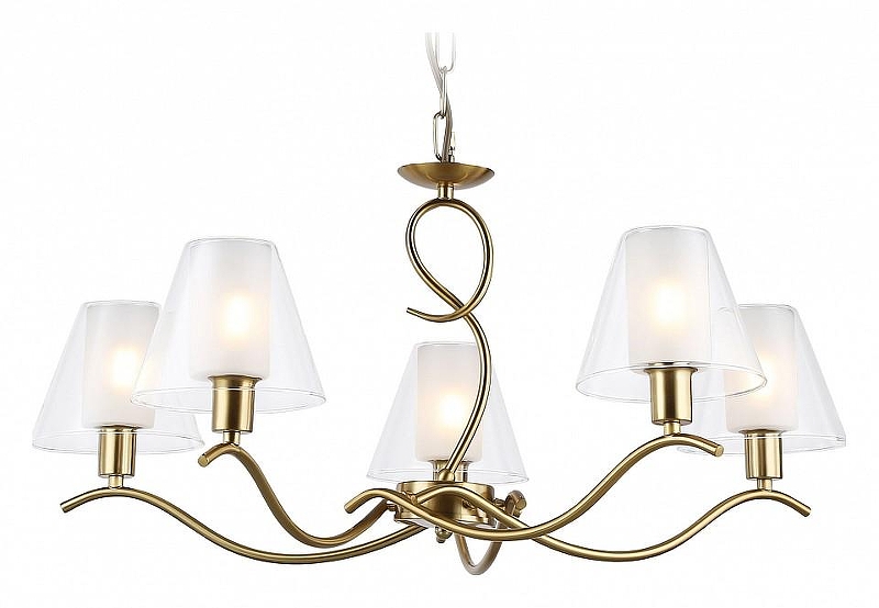 Люстра Ambrella Light HIGH LIGHT LH57091 цвет плафона/подвески Белый, цвет арматуры Латунь