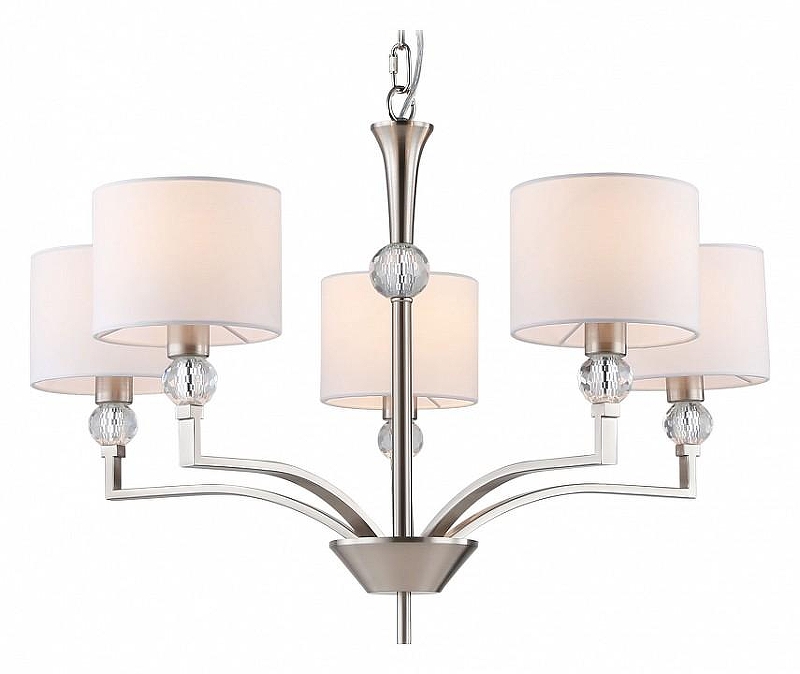 Люстра Ambrella Light HIGH LIGHT LH71121 цвет плафона/подвески Белый, цвет арматуры Прозрачный, Никель