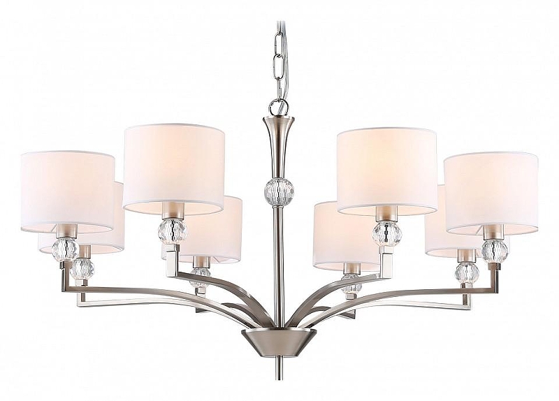 Люстра Ambrella Light HIGH LIGHT LH71123 цвет плафона/подвески Белый, цвет арматуры Прозрачный, Никель