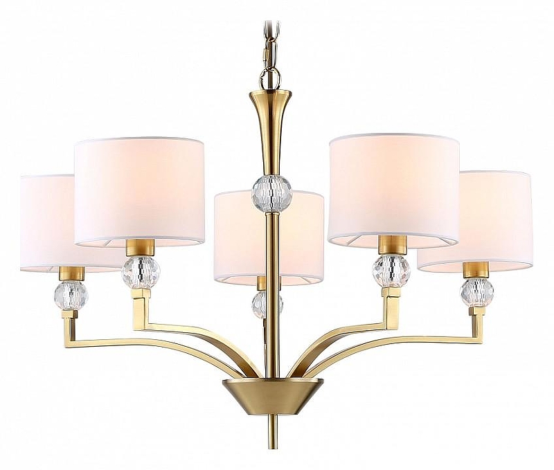 Люстра Ambrella Light HIGH LIGHT LH71131 цвет плафона/подвески Белый, цвет арматуры Латунь, Прозрачный