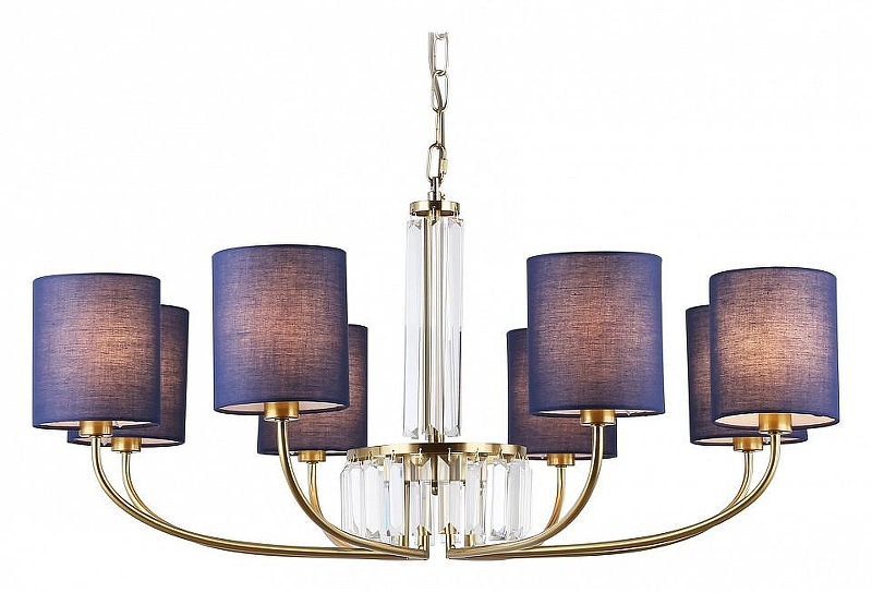 Люстра Ambrella Light HIGH LIGHT LH71273 цвет плафона/подвески Синий, цвет арматуры Латунь, Прозрачный