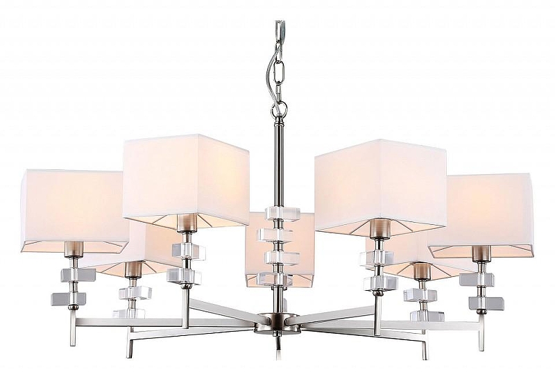 Люстра Ambrella Light HIGH LIGHT LH71323 цвет плафона/подвески Белый, цвет арматуры Прозрачный, Никель
