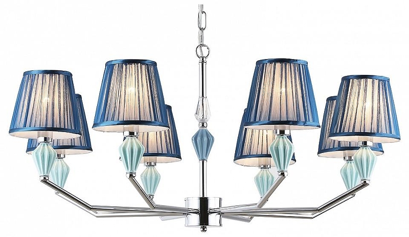 Люстра Ambrella Light HIGH LIGHT LH75063 цвет плафона/подвески Синий, цвет арматуры Голубой, Хром