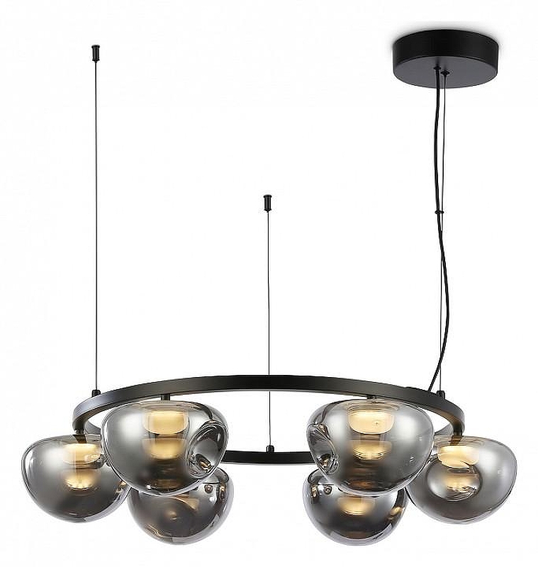 Люстра Ambrella Light LH LH12003 цвет плафона/подвески Светло-серый, цвет арматуры Золото, Черный
