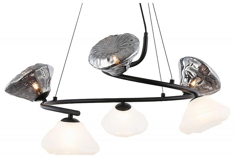 Люстра Ambrella Light LH LH15003 цвет плафона/подвески Белый, Серый, цвет арматуры Черный