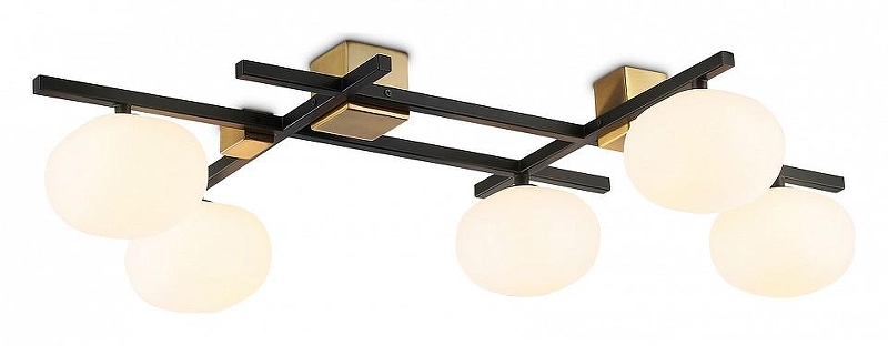 Люстра Ambrella Light LH LH51015 цвет плафона/подвески Белый, цвет арматуры Латунь, Черный