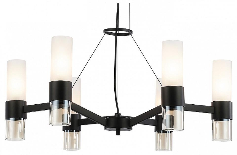 Люстра Ambrella Light LH LH55104 цвет плафона/подвески Белый, Янтарный, цвет арматуры Черный
