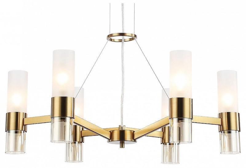Люстра Ambrella Light LH LH55114 цвет плафона/подвески Белый, Оранжевый, цвет арматуры Латунь