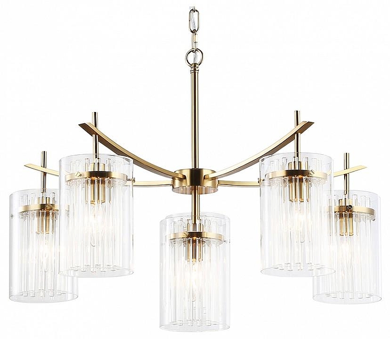 Люстра Ambrella Light LH LH56031 цвет плафона/подвески Прозрачный, цвет арматуры Латунь