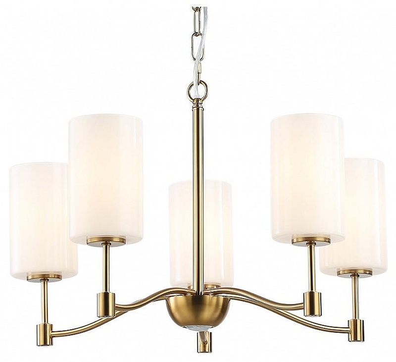 Люстра Ambrella Light LH LH56051 цвет плафона/подвески Белый, цвет арматуры Латунь