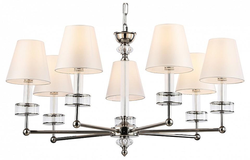 Люстра Ambrella Light LH LH71003 цвет плафона/подвески Белый, Прозрачный, цвет арматуры Прозрачный, Никель
