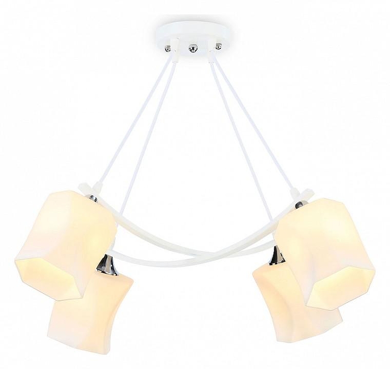 Люстра Ambrella Light TR TR303156 цвет плафона/подвески Белый, цвет арматуры Белый, Хром