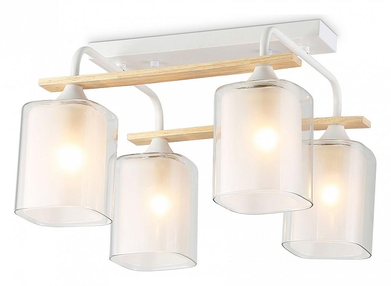 Люстра Ambrella Light TR TR3033246 цвет плафона/подвески Белый, цвет арматуры Белый, Коричневый