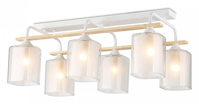 Люстра Ambrella Light TR TR3033247 цвет плафона/подвески Белый, цвет арматуры Белый, Коричневый