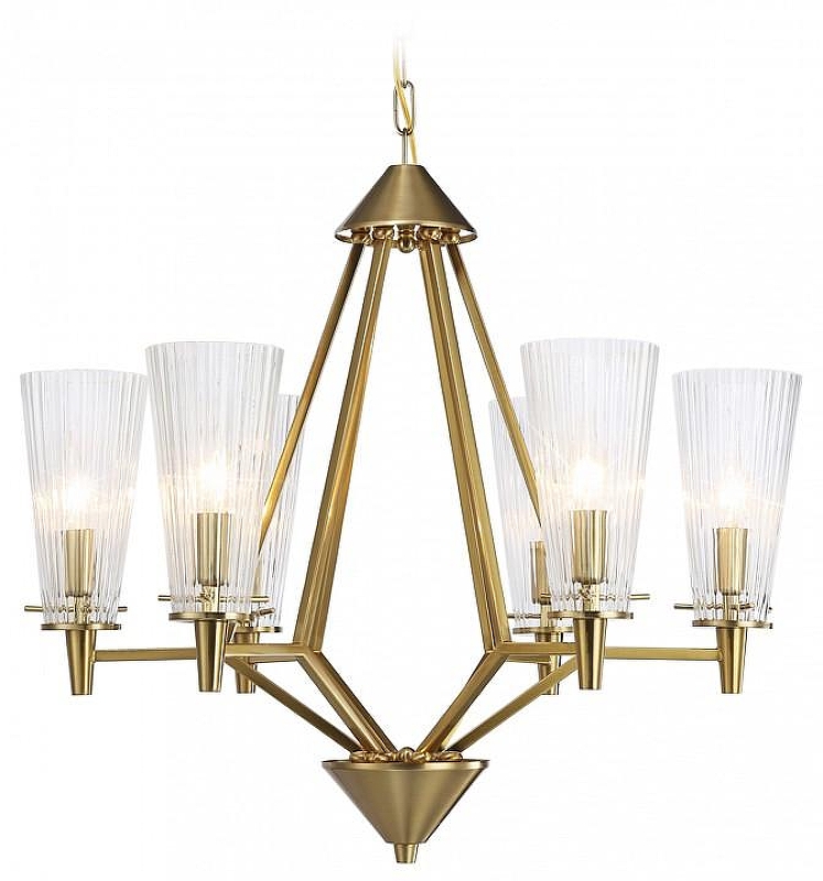 Люстра Ambrella Light TR TR3231 цвет плафона/подвески Прозрачный, цвет арматуры Латунь