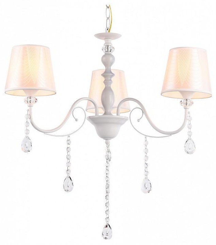Люстра Ambrella Light TR TR4601 цвет плафона/подвески Белый, Прозрачный, цвет арматуры Белый