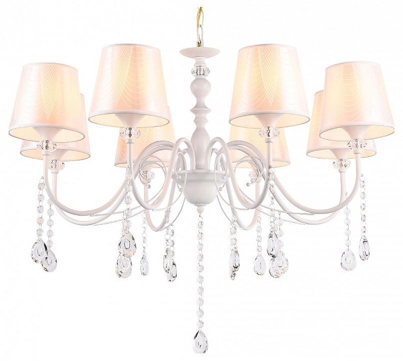 Люстра Ambrella Light TR TR4605 цвет плафона/подвески Белый, Прозрачный, цвет арматуры Белый