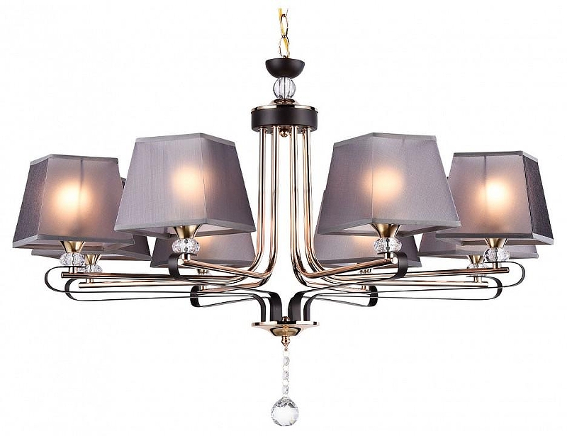 Люстра Ambrella Light TR TR4618 цвет плафона/подвески Коричневый, Прозрачный, цвет арматуры Золото, Коричневый