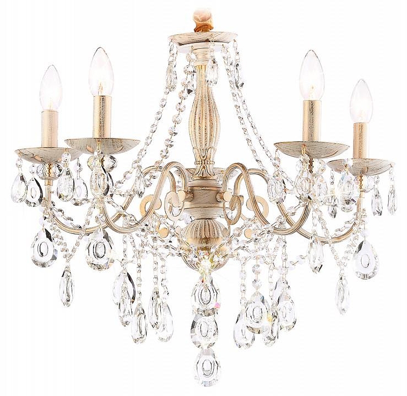 Люстра Ambrella Light TR TR4944 цвет плафона/подвески Прозрачный, цвет арматуры Белый, Золото