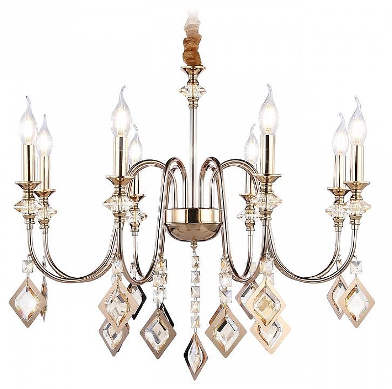 Люстра Ambrella Light TR TR4957 цвет плафона/подвески Янтарный, цвет арматуры Золото, Янтарный